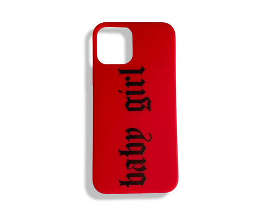 Baby girl phone case red